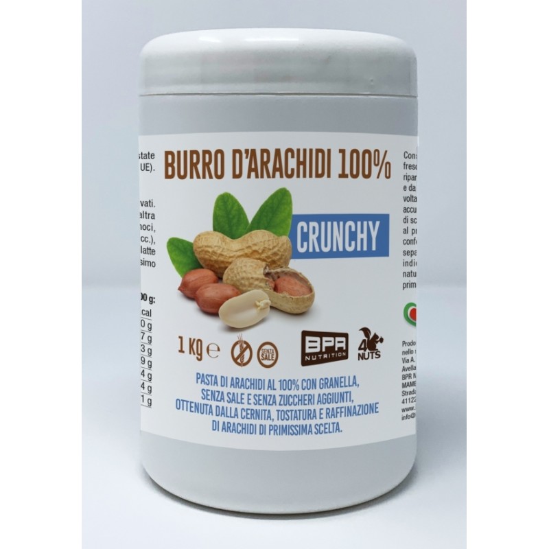 BURRO ARACHIDI 100% CRUNCHY 1 KG BPR BURRO ARACHIDI 100% CRUNCHY 1 KG BPR