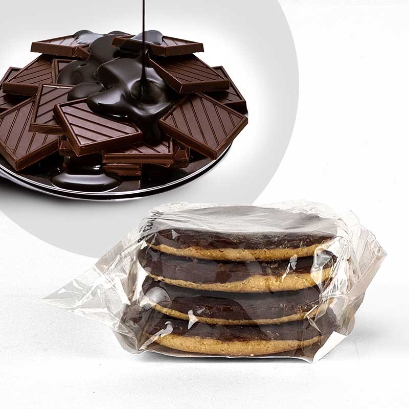 20 Conf. i RIKKY bisco proteici al cioccolato 44gr. a conf.(n. 80 biscotti)