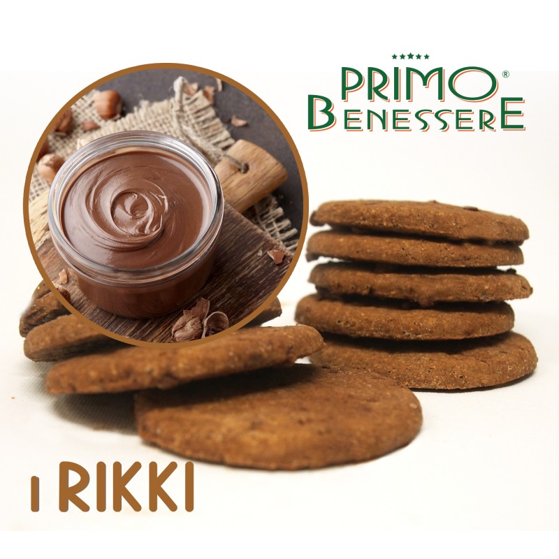 20 Rikki biscotti proteici cacao e nocciole 37.5 gr