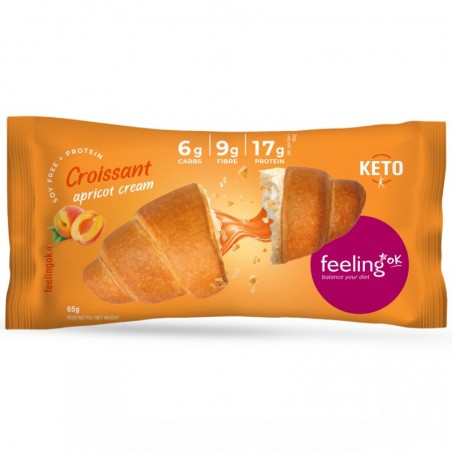 Croissant KETO ripieno crema albicocca 65g