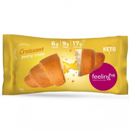 Croissant KETO ripieno crema pasticcera 50g