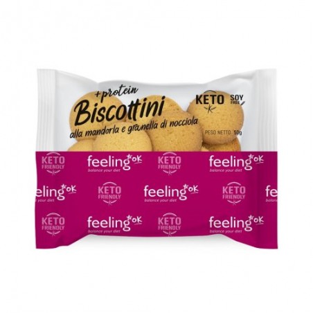 Biscottini KETO alla mandorla e granella di nocciole da 50g