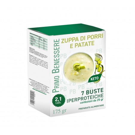 7 buste Zuppa di porri e patate  KETO da 25 g